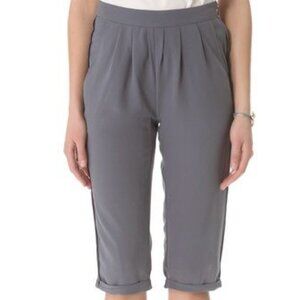 NWT $130 Charcoal Gray Zen Cropped Pants WINTER KATE XS 2 4